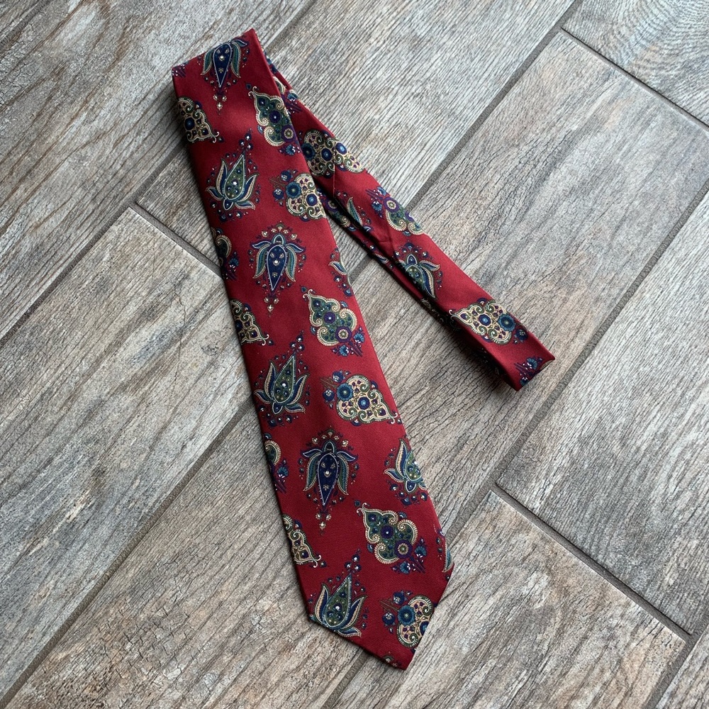 Christian Dior Paisley Neck Tie